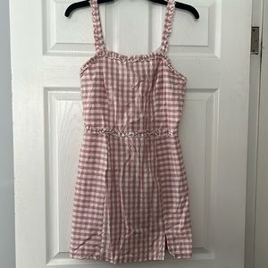 Pink checker dress